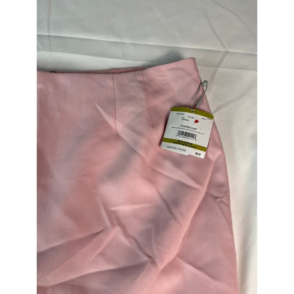 Kasper Women's Tutu Pink Pencil Skirt Career Business‎ Lined New with Tags 14P